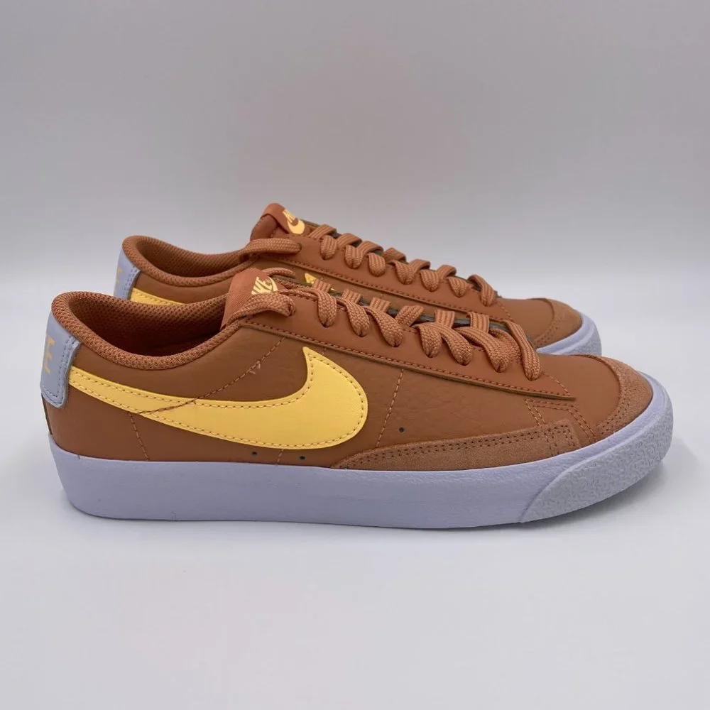 Nike Blazer Low ' 77 Amber Brown / Melon Tint Womens Shoes - Picture 1 of 8